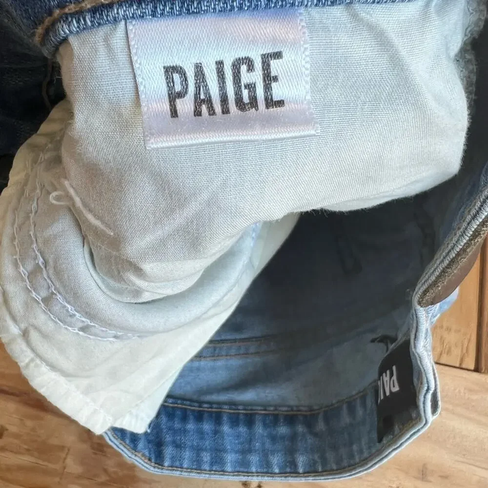PAIGE Jeans Womens 28 BLue Denim Straight Lennox Medium Wash
